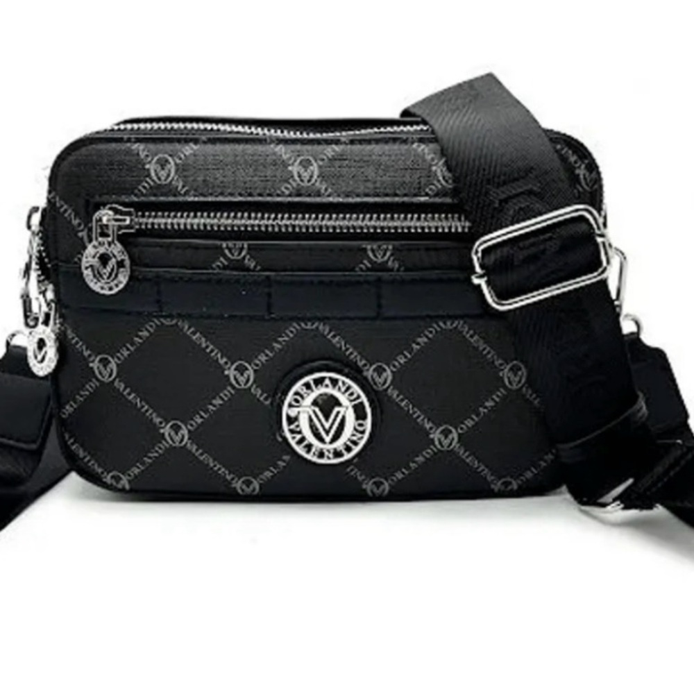 Valentino Orlandi Handbag with Guitar Straps! Silver Hardware. NWT